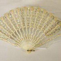 White Spangled Fan - front